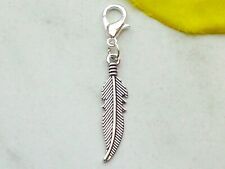 Charms Anhänger *FEDER Charm Indianer Western Schmuck für Bettelarmband Kette