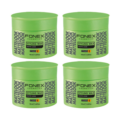 Fonex matte look haarwachs - 4x,