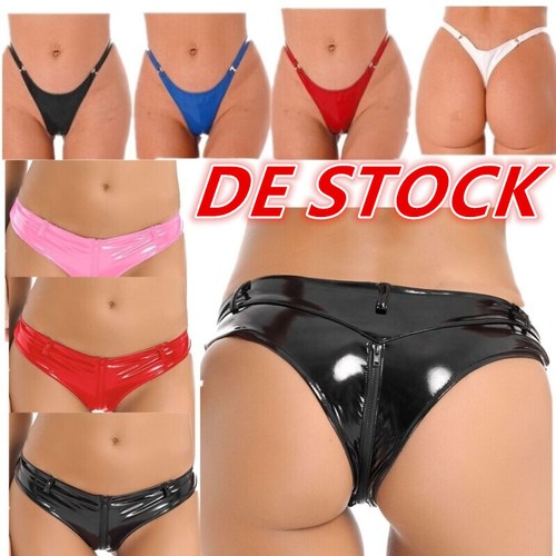 Damen slip lackleder - de,