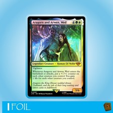 Aragorn and Arwen, Wed | Magic MTG | Lord of the Rings | NM | EN | Mythic | Foil