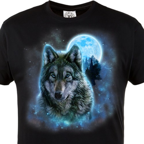 Wolf shirt herren wilder - wolf, t-shirt