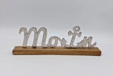 Moin schriftzug metall auf - schriftzug,