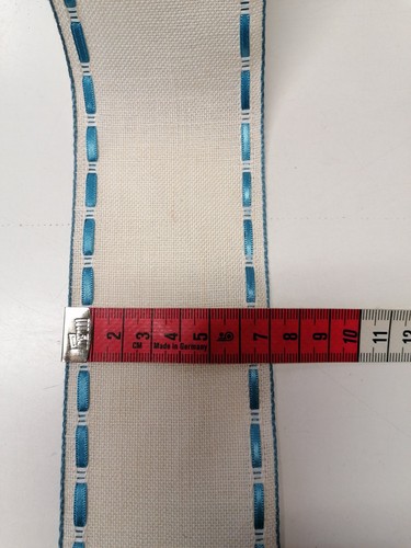 Stickband creme blau 1 - -,