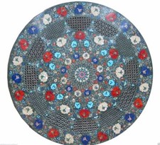 24 " Grün Marmor Rund Table