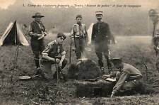 CPA SCOUTS - 1. Französisches Pfadfinderlager - Zelte "Polizeimütze" und Ofen