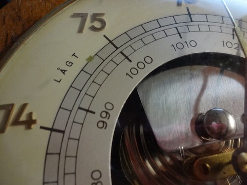 Vintage barometer in - barometer,