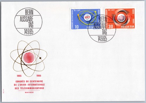 Schweiz fdc bern 1965 uit - fdc,