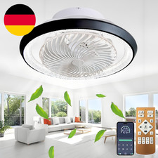 TJSC Deckenventilator Mit Beleuchtung LED Licht,Dimmbar Invisible Fan Ventilator