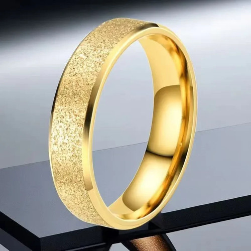 Goldfarbener damen herren ring - herren,