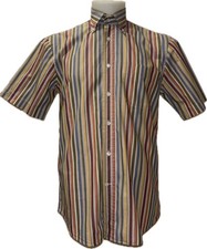 Van Laack Hemd Gr. M Herren Bunt Männer Freizeithemd Kurzarm Hemd