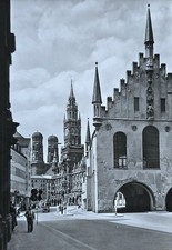 AK München Marienplatz Altes Rathaus Tal 1960