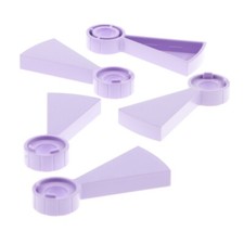 5x Lego Wendeltreppe Stufen 2 1/2x6 hell lavendel Treppe 6055880 78131 40243
