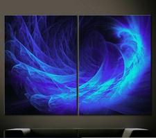 ELECTRIC BLUE Leinwand Bild
