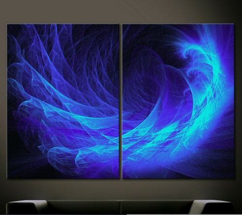 Electric blue leinwand bild - electric,