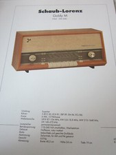 Radio-Fernseharchiv Schaltplan 94 Schaub Lorenz Goldy M, 1965