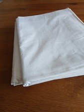  Überschlaglaken Halbleinen mit Stickerei am Umschlag. 1,6 m X 2,5 m