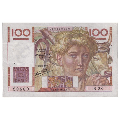Frankreich 100 francs jeune - frankreich,,