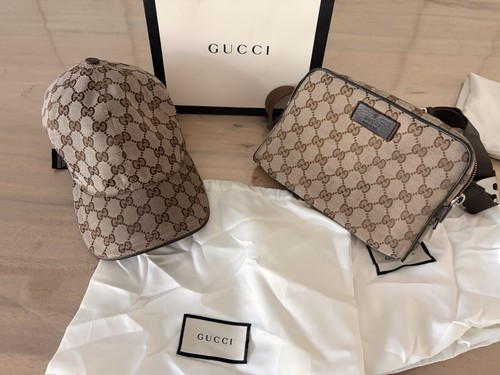 Gucci set cap bauchtasche - gucci,