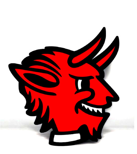 Kissen teufel skopf - kissen, 1.fc