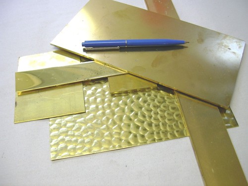 Messingblech flach abschnitte - flach,