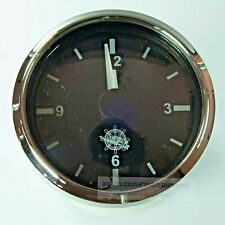 QUARZUHR UHR  CLOCK  AUTO + MARINE CHROME*EDITION 12+ 24V   Chromring dreikant