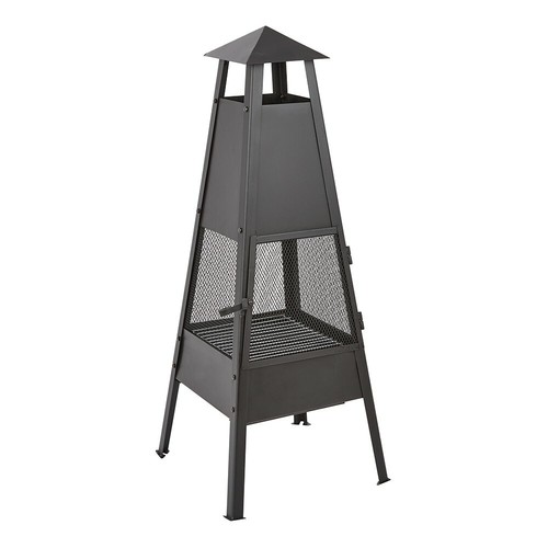 Outdoor schwarz chimenea - schwarz,