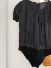 Max & Co Blusenbody Schwarz Weiß Gr. 42
