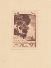 Exlibris Bookplate Radierung