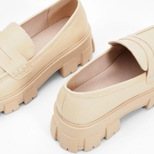 Damen Kunstleder Mokassins