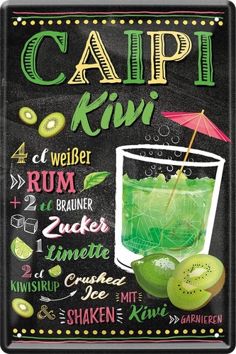 Blechschild cocktail rezept - blechschild,