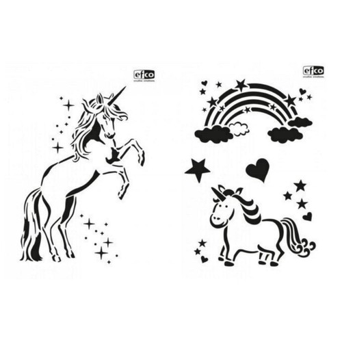 Schablone einhorn - a4,