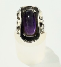 835/- Silberring mit Amethyst