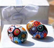 Vintage Murano Glas Ohrringe