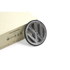 Original VW Emblem vorn Kühlergrill Golf II/III T4 Vento Logo Zeichen chrom 