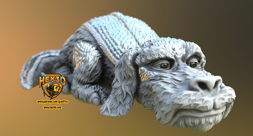 Glücksdrachen fuchur hex3d - glücksdrachen, (hex3d