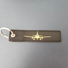 Remove Before Flight  - Schwarz/Gelb/Gold - Schlüsselanhänger - Neu