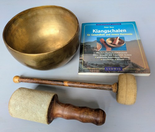Klangschale 800g 19cm bronze - 19cm,