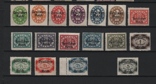 Deutsches reich dienstmarken - deutsches,
