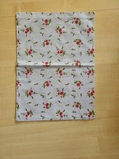 Stoffbeutel Baumwolle Hellblau Mit Rosendesign 44 x 35cm Selbstgenäht Schuhbeute