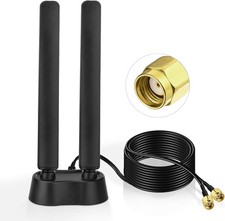 Eightwood WiFi 6E Antenne 2.4g/5g/5.8g/6g WLAN Signal Verstärker Tri-Band
