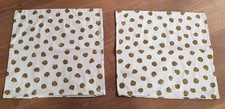 2x IKEA Kissenhülle Skäggört 50x50 Kissenbezüge 2 Stück Punkte Gold