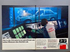 Esso Klimakammer Opel Rekord Oldtimer 1985 Vintage Ad Werbung Reklame