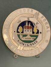 ABZEICHEN,ANSTECKNADEL,BROSCHE, RENNRODEL ALPENLÄNDERPOKAL,KÖNIGSSEE,WSV