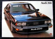 AUDI 200, Typ 43, Prospekt 8.1979,  aufgeklappt ein Poster !!!