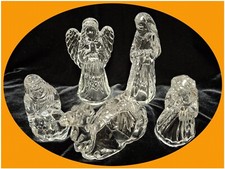 NACHTMANN Princess House Weihnachtskrippe Bleikristall Kristall Glas Figuren TOP