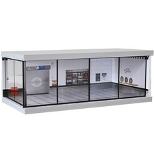 Diorama 1:64 Parkplatz Modell LED Lichit Diecast Auto Garage Szene Vitrine DE