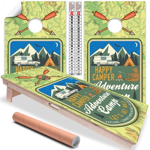 Happy camper adventure - camper, camp