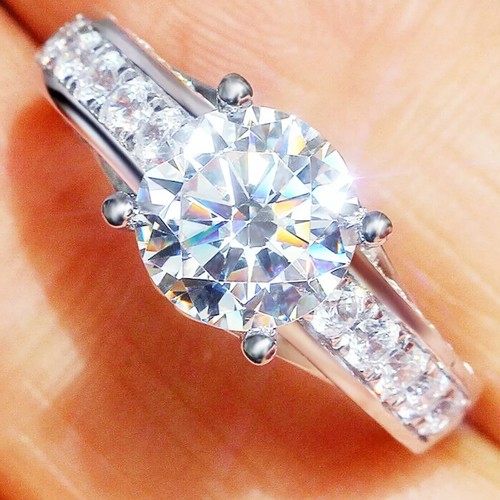 9ct moissanit halo jahrestag - 2.9ct,