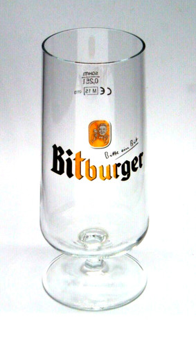Bitburger bier glas - 1,