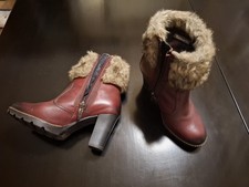 Neuwertige Stiefelletten  Gr.36  bordeauxrot von Tamatis